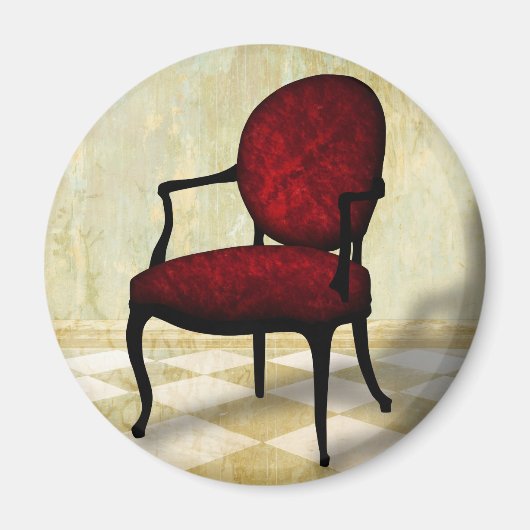 椅子王室の マグネット (正面)