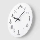 "椅子"マソニック時計 ラージ壁時計 (傾斜)