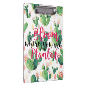 植えられたサボテンのプリントのクリップボードであるところ開花 クリップボード (右)