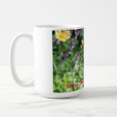 植えられたマグであるところ開花 コーヒーマグカップ (左)