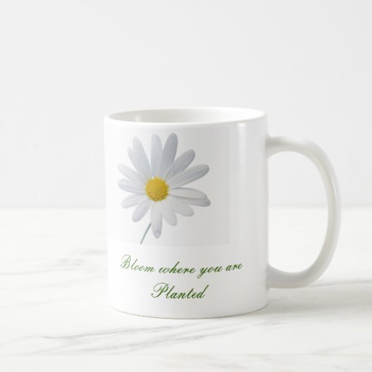 植えられたマグのイメージであるところ開花 コーヒーマグカップ (右)