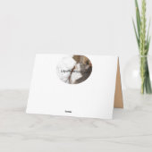 植えられた挨拶状のイメージどこにであるか咲かせて下さい カード (裏面)