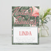 植え付けファブルス招待状フラミンゴテーマ 招待状 (スタンド正面)