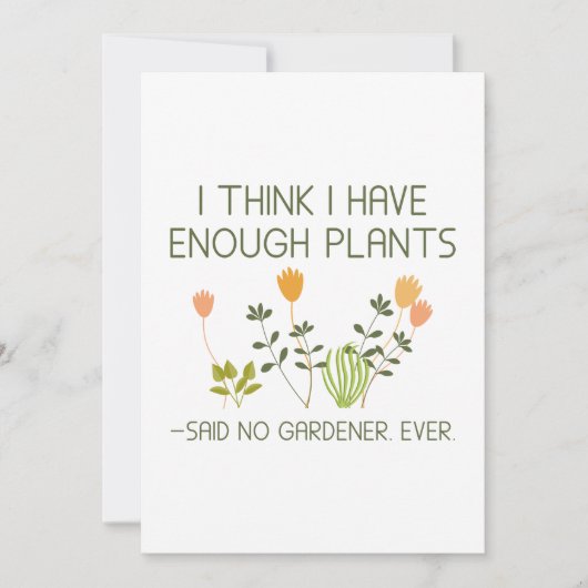 植え考え物が充分ある サンキューカード (正面)