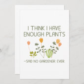 植え考え物が充分ある サンキューカード (正面/裏面)