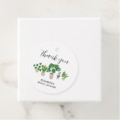 植え込みの植物 ブライダルシャワーの緑の感謝を込めて フェイバータグ (インサイチュ)