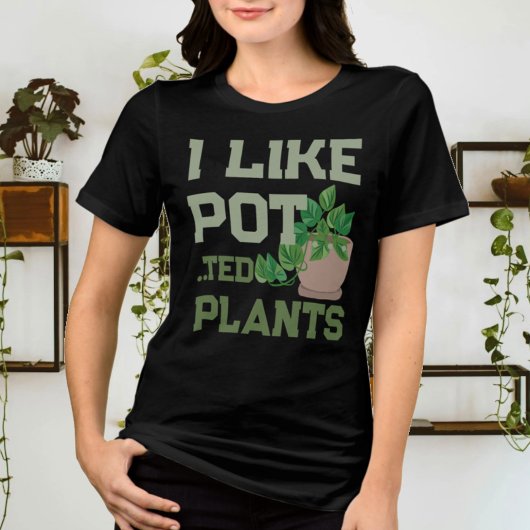 植おもしろい物好き鉢植え トライブレンドＴシャツ