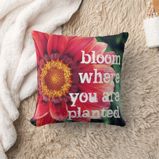 植わる開花 クッション (ブランケット)