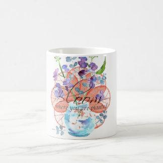 植わる開花 コーヒーマグカップ