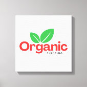 植オーガニック付 キャンバスプリント (正面)