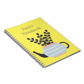 植シンプルモダン物パステル付きティーポット ノートブック (右側)