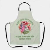 植パーソナライズされたフローラ開花 エプロン (正面)