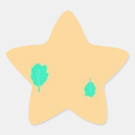 植ミニマル物デザイン 星シール