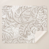 植ミニマル物画の継ぎ目のない模様。熱帯m シェルパブランケット (正面(横))