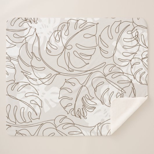 植ミニマル物画の継ぎ目のない模様。熱帯m シェルパブランケット (正面(横))