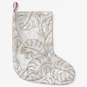 植ミニマル物画の継ぎ目のない模様。熱帯m スモールクリスマスストッキング (正面)