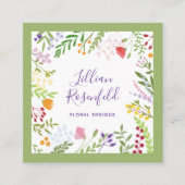 植モダン物広場名刺 スクエア名刺 (正面)