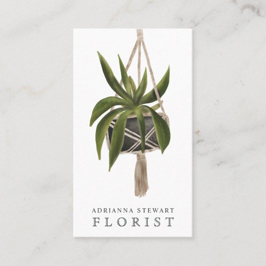 植モダン物花屋 名刺 (正面)