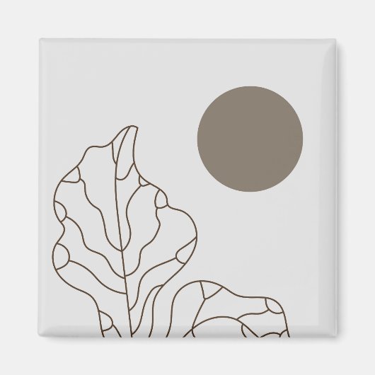 植モダン物芸術 マグネット (正面)