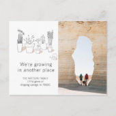 植モダン物 | お知らせはがき ポストカード (正面)