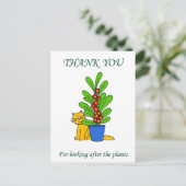植感謝してい物に水をやるために ポストカード (スタンド正面)