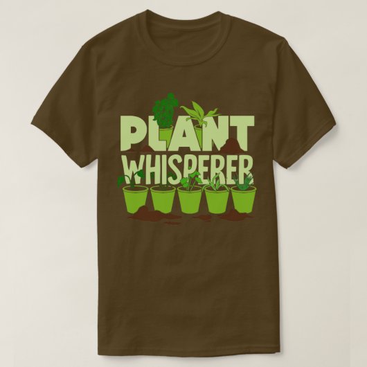 植木ささやきガーデニングガーデナーギフト Tシャツ (デザイン正面)
