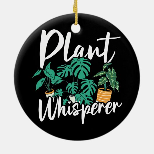 植木ウィスパーおもしろいラーホビーガーデニング庭師 セラミックオーナメント (裏面)