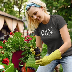 植木屋のための植物ママのカスタマイズ可能な引用文 Tシャツ
