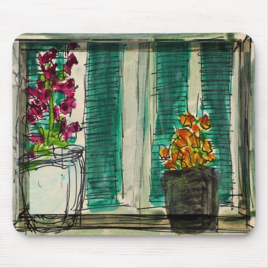 植木鉢のマウスパッド マウスパッド (正面)