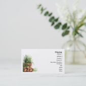植木鉢の名刺 名刺 (スタンド正面)