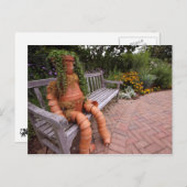 植木鉢の女の子 ポストカード (正面/裏面)