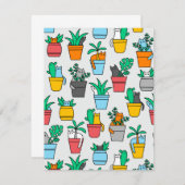 植木鉢の猫 (正面/裏面)