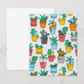 植木鉢の猫 エンクロージャーカード (正面/裏面)