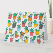 植木鉢の猫 カード (裏面)