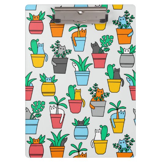 植木鉢の猫 クリップボード (正面)