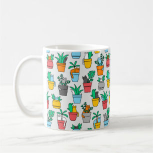 植木鉢の猫 コーヒーマグカップ