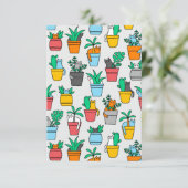 植木鉢の猫 サンキューカード (スタンド正面)