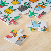 植木鉢の猫 ジグソーパズル (側面)