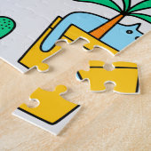 植木鉢の猫 ジグソーパズル (側面)