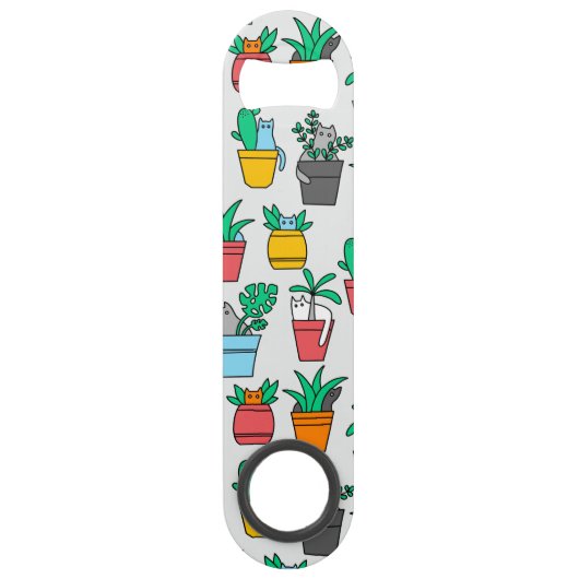 植木鉢の猫 スピード栓抜き (正面)