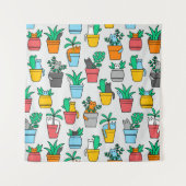 植木鉢の猫 タペストリー (正面)