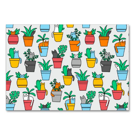 植木鉢の猫 テーブルナンバー (正面)