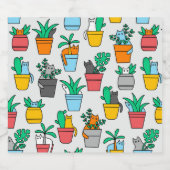 植木鉢の猫 ビールラベル (シングルラベル)