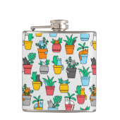 植木鉢の猫 フラスク (正面)