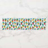 植木鉢の猫 ペットボトルラベル (シングルラベル)