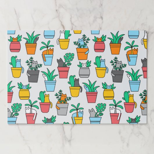 植木鉢の猫 ペーパーパッド (正面)