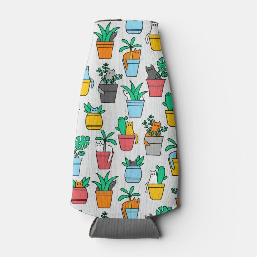植木鉢の猫 ボトルクーラー (正面)