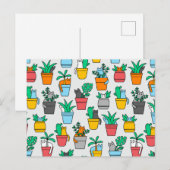 植木鉢の猫 ポストカード (正面/裏面)