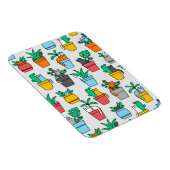 植木鉢の猫 マグネット (右側)