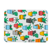 植木鉢の猫 マグネット (横)